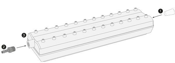 NucleoVac 24 Vacuum Manifold setup